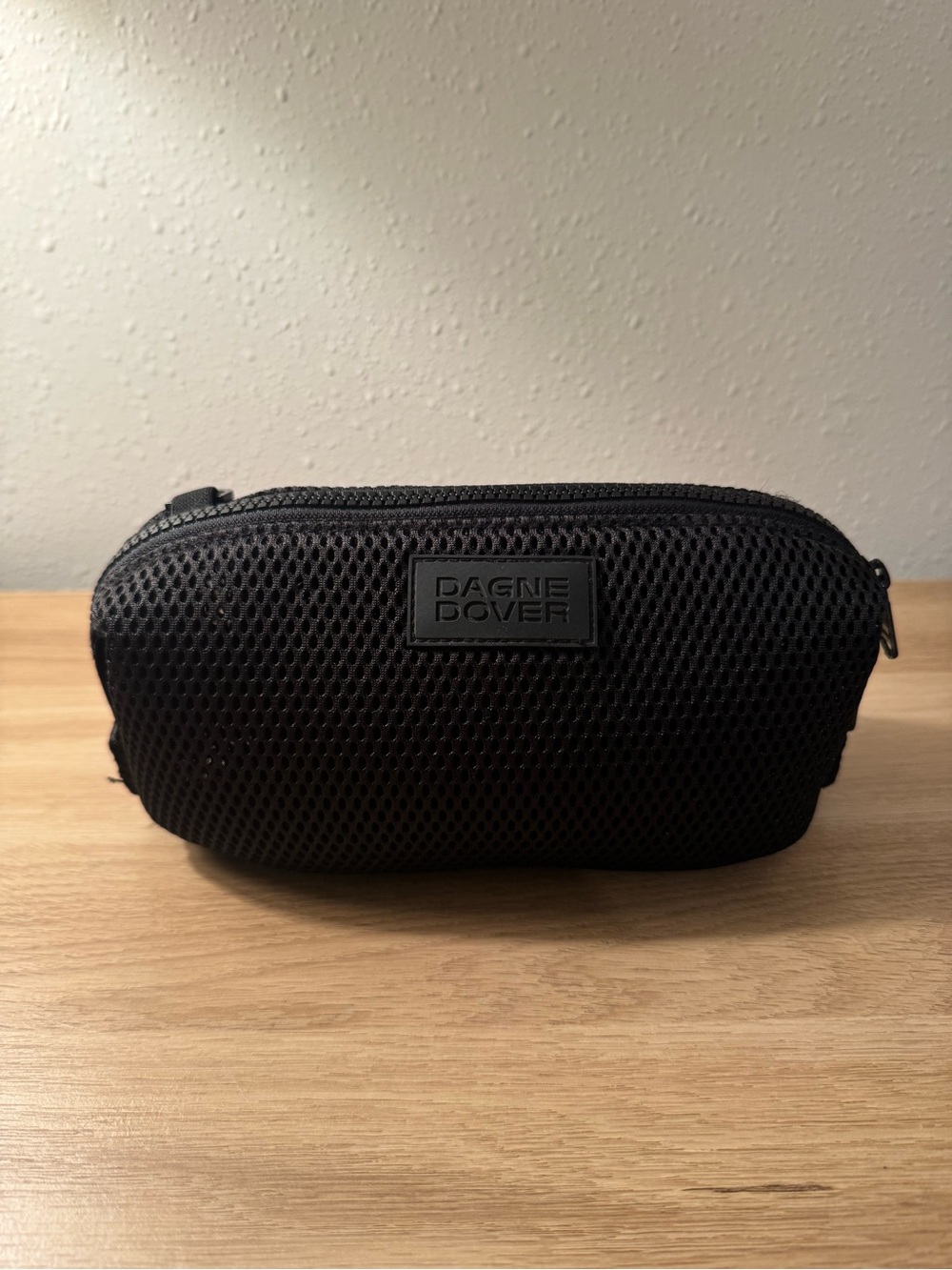 Dagne Dover Black Mesh Travel Pouch - medium